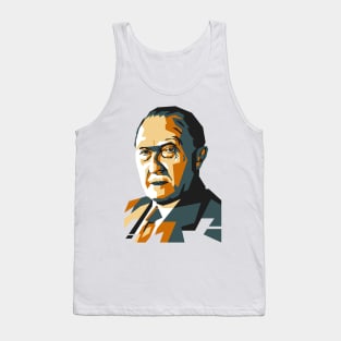 Konrad Adenauer Popart Uncurve Tank Top